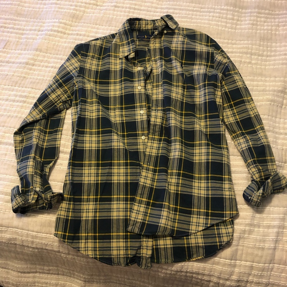 Ralph Lauren long-sleeve button-down shirt, M